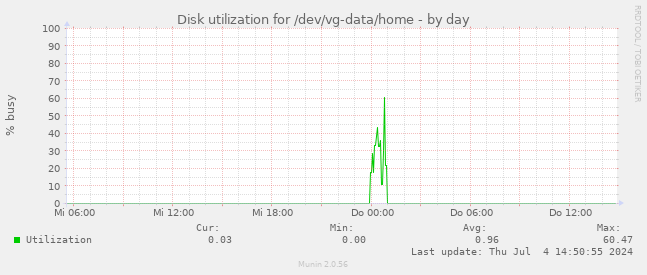Disk utilization for /dev/vg-data/home