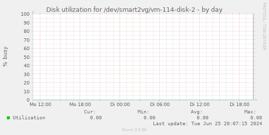 Disk utilization for /dev/smart2vg/vm-114-disk-2