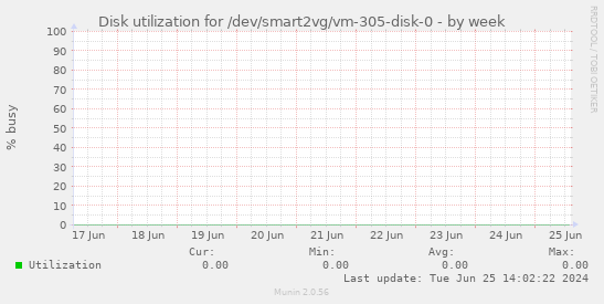 Disk utilization for /dev/smart2vg/vm-305-disk-0