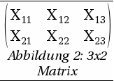 Eine 3x2-Matrix