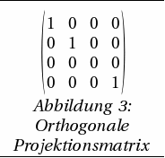 Orthogonale Projektionsmatrix