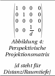 Perspektivische Projektionsmatrix