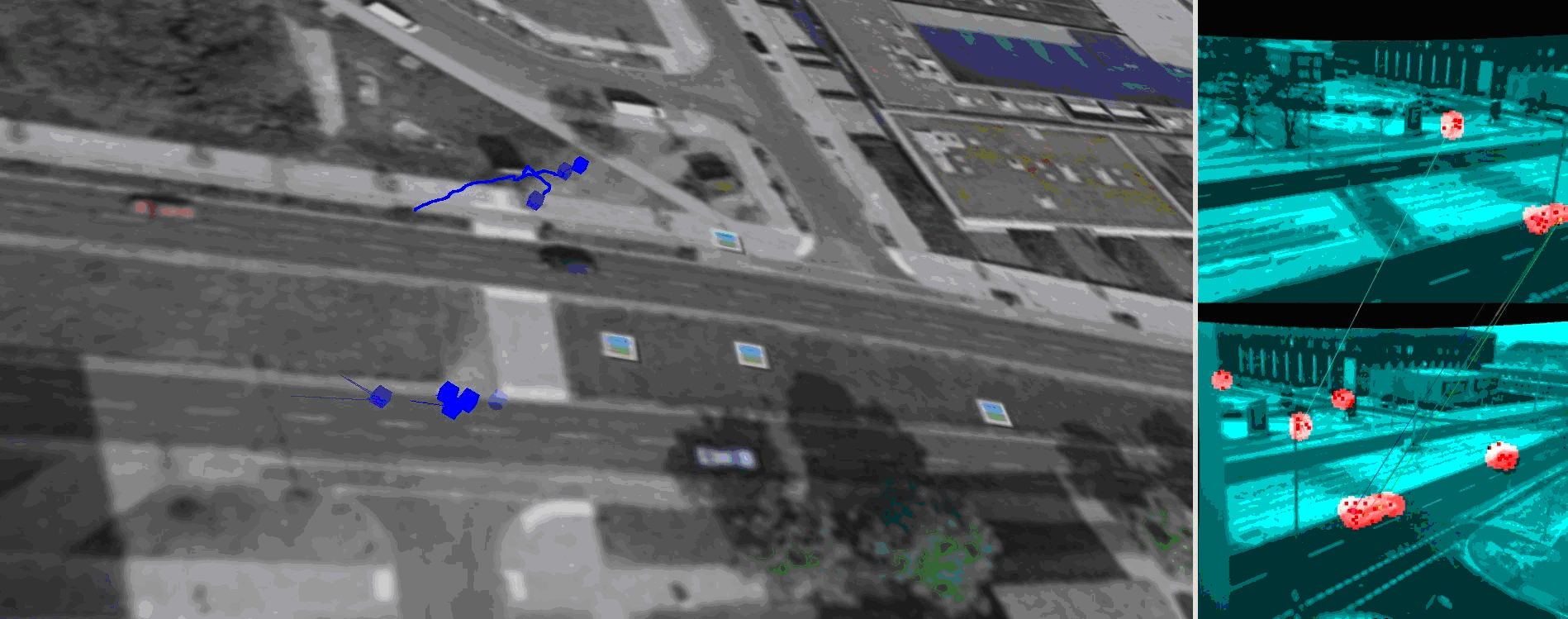3D Surveillance with Synchronized Wide Baseline Cameras